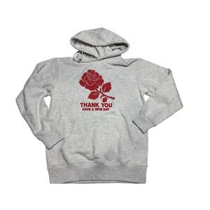 Market Thank You Have A Nice Day Rose Graphic Hoodie SZ SM
